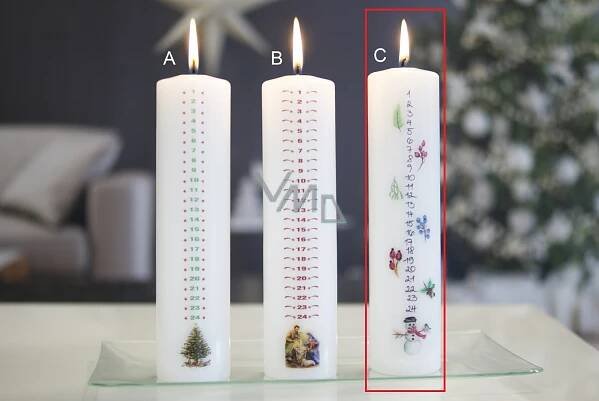 Lima Advent candle cylinder 50 x 210 mm 1 piece - VMD parfumerie - drogerie