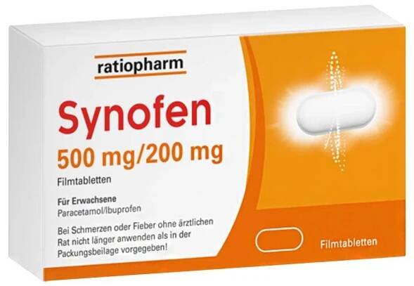 Synofen - mit Ibuprofen und Paracetamol