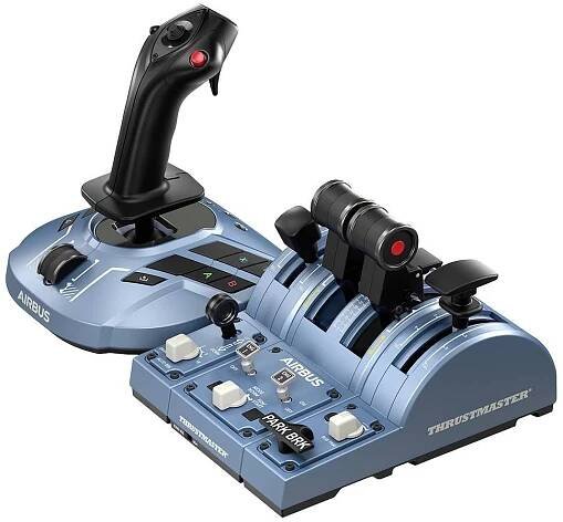 Thrustmaster TCA Captain X Airbus Edition joystick k leteckému simulátoru na sluchátka (jack 3,5 mm), USB-A, USB-C® PC