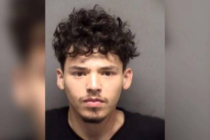 Victor Rivas, an accused murder, was attacked by relatives of the 15-year-old teen he killed last year following a drug robbery.