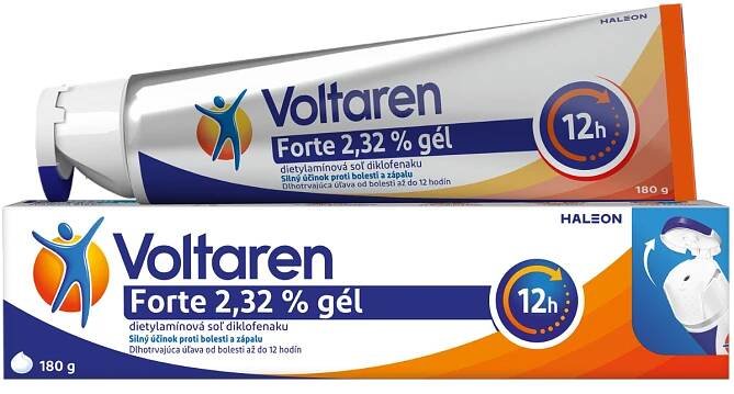 Voltaren Forte 2,32% gél 1x180 g, gél s diklofenakom na bolesť chrbta, svalov a kĺbov