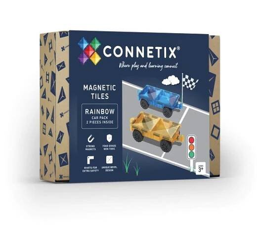 Connetix Connetix magnetická stavebnice Rainbow Car Pack 2ks