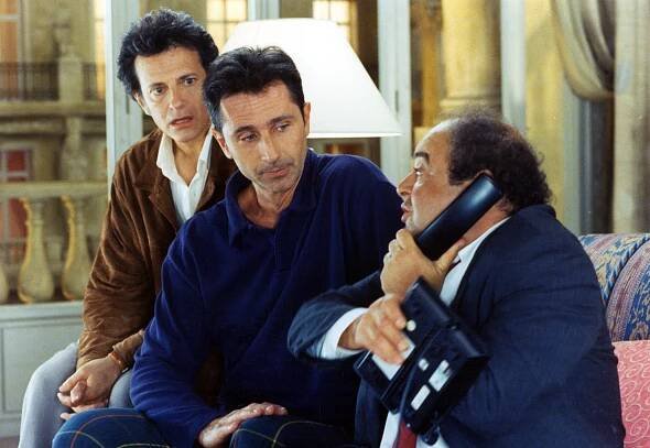 Blbec k večeři - Z filmu - Francis Huster, Thierry Lhermitte, Jacques Villeret