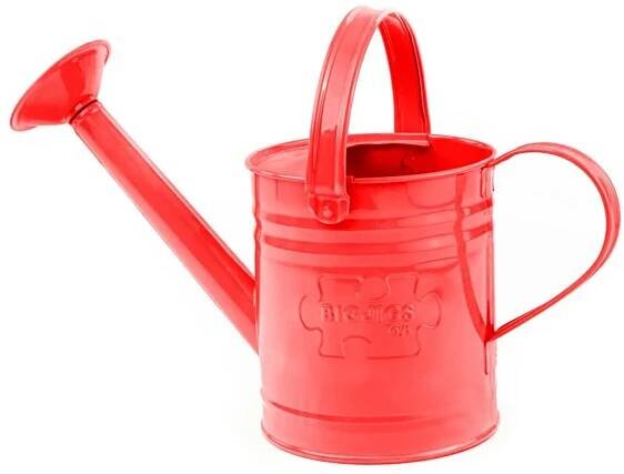 Konvička plechová Bigjigs Toys červená