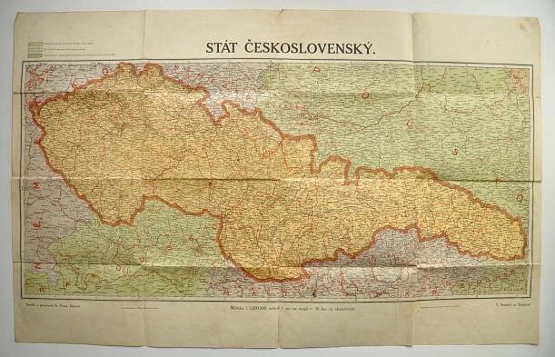 STÁT ČESKOSLOVENSKÝ - MAPA - 1919 - NEJASNÉ VEDENÍ HRANIC - TĚŠÍNSKO - Staré mapy a veduty