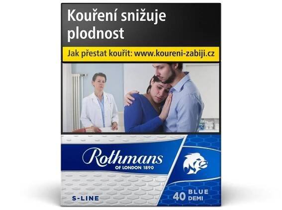 ROTHMANS 40 BLUE S LINE