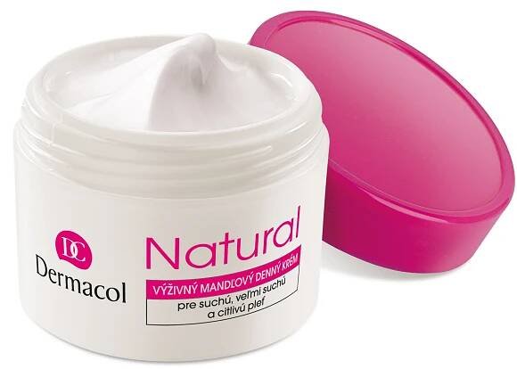 Natural výživný mandlový denní krém | Dermacol • péče o pleť, tělo a dekorativní kosmetika Dermacol