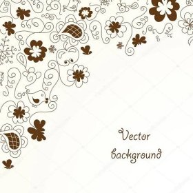 Stáhnout - Vektorové květinové pozadí - ilustrace — Ilustrace