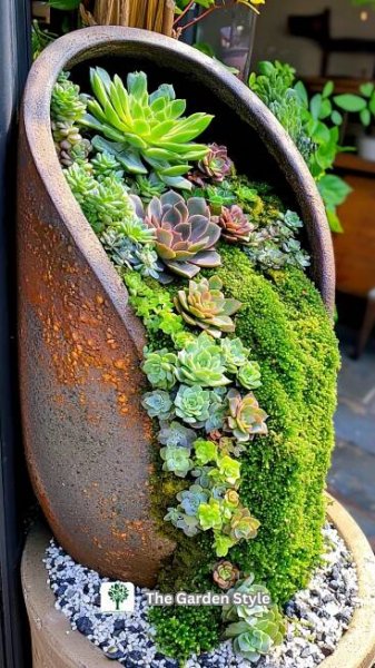 40 Spilled Flower and Succulent Planter Ideas for a Stunning Garden en 2025 | Jardinería en macetas, Jardín de jardinería, Jardineria y plantas