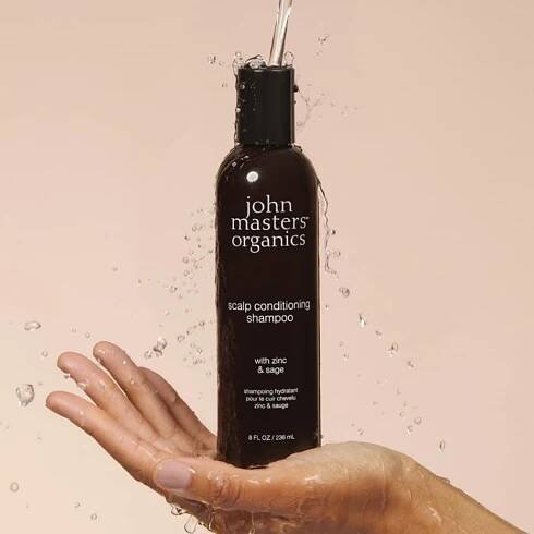 John Masters Organics šampon a kondicionér 2v1 se zinkem a šalvějí Scalp Conditioning Shampoo with Zinc & Sage — Cukrfree Shop