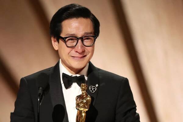 Ke Huy Quan wins Best Supporting Actor Oscar for Everything Everywhere All at Once, thanks 'Goonies brother'