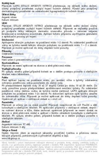 Lapis Tyčinka na bradavice | Moje lékárna