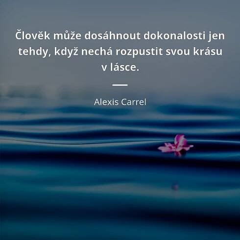 Člověk může dosáhnout dokonalosti jen tehdy, když nechá...