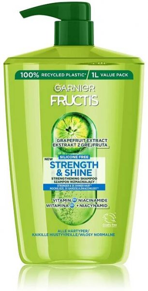 Posilující šampon pro všechny typy vlasů bez lesku a síly Fructis Strength & Shine (Strengthening Shampoo)