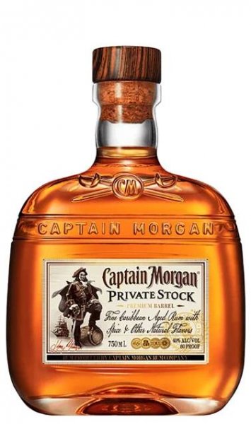 Luxusní dárkový koš s rumem Captain Morgan Private Stock