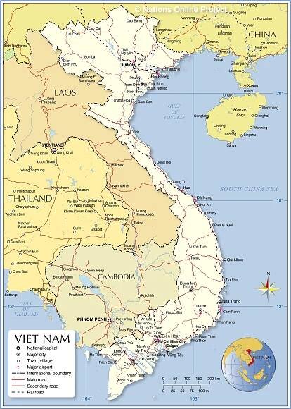 Map of Vietnam - Nations Online Project