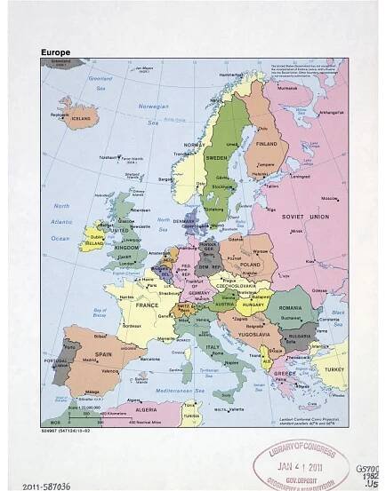 Maps of Europe and European countries | Collection of maps of Europe | Mapsland | Maps of the World