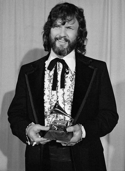 Kris Kristofferson at the 1974 Grammy Awards. 