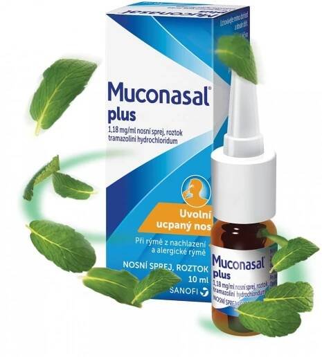 MUCONASAL PLUS NAS 1,18MG/ML NAS SPR SOL 1X10ML
