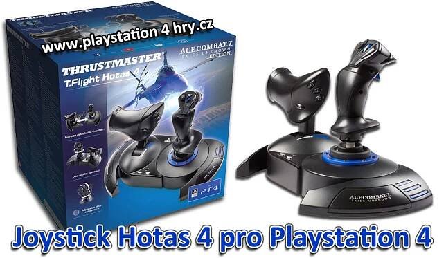PS4 a PS5 letecký joystick Hotas 4 s oficiální licencí