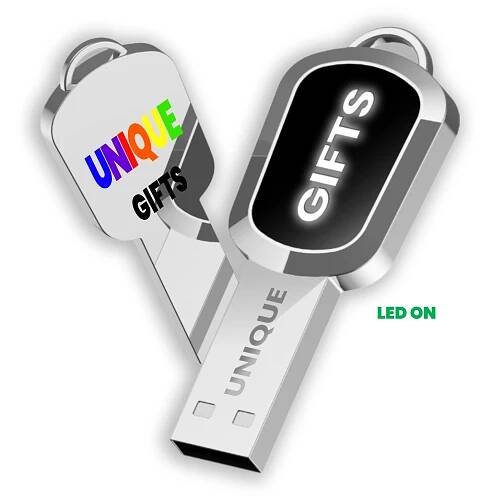 Kovový USB 2.0/3.0 flash disk s LED logem | smero-reklamniIT.cz