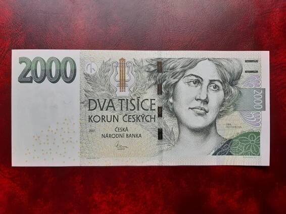 (4) Bankovka 2000,-Kč VZÁCNÁ série (Z53) N/UNC