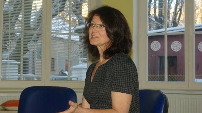 Eva Francová na besedě v Knihovně Václava Čtvrtka v Jičíně | foto: Vladislava Wildová