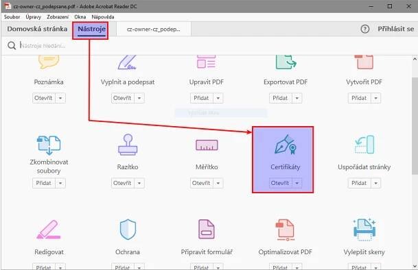 Jak podepsat PDF dokument pomocí Adobe Acrobat Reader DC? 