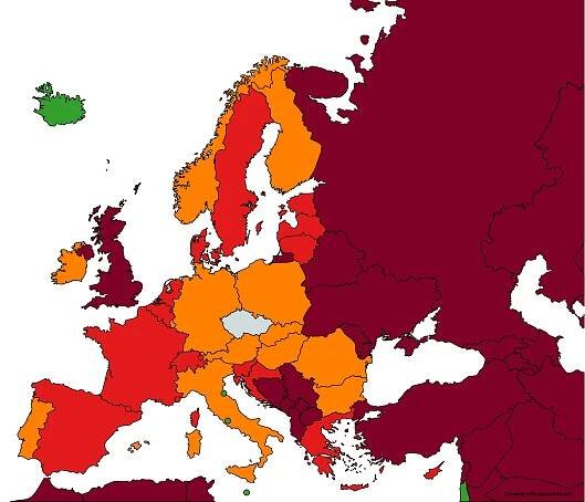 Polsko, Rumunsko a Monako budou nově zařazené v zelené kategorii zemí podle míry rizika nákazy