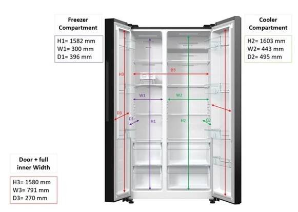 Americká lednice Gorenje Advanced Line NRR9185EAXL nerez | DATART