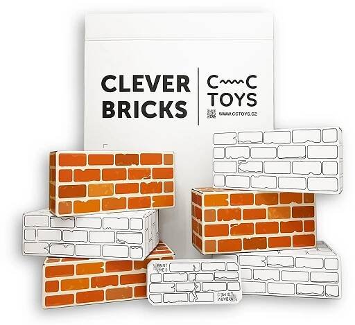 CC Toys Cihličky Clever Bricks Cihla-vybarvovací