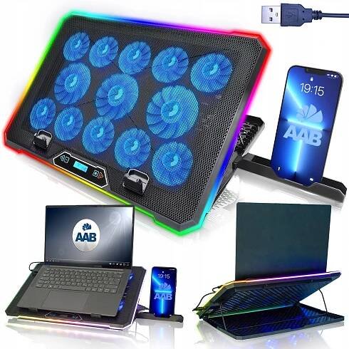 AAB QUANTUM TICHÝ STOJAN CHLADÍCÍ PODLOŽKA PRO NOTEBOOK 10-17,3