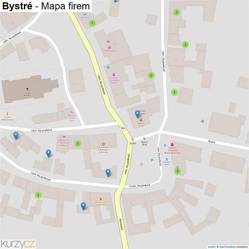 Bystré - mapy | Kurzy.cz