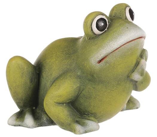 Žába - keramická figurka, vel. M, zelená