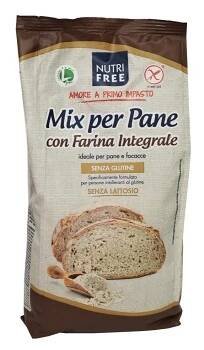 NUTRIFREE Směs na celozrnné pečivo bez lepku 1 kg (Bezlepkové mouky a strouhanky) - Hrubá