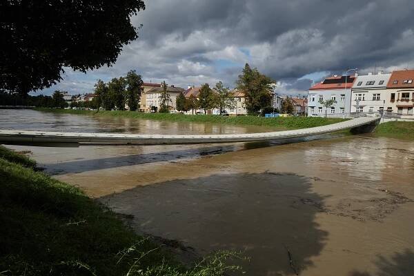 Řeka Morava dnes dosáhla třetího stupně povodňové aktivity.