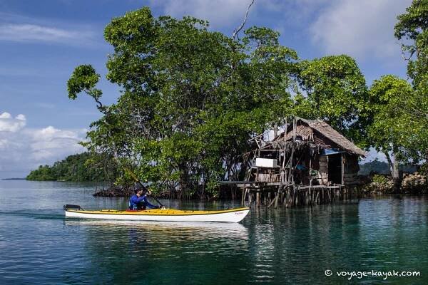 Sea kayaking Raja Ampat