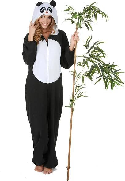 Panda dámský kostým zvířecí kostým černobílý