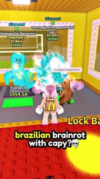 Capy With Brazilian Brainrot Song? #stealabrainrot #roblox