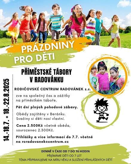 Příměstské tábory v Radovánku