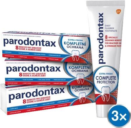 Parodontax Kompletní ochrana extra fresh Zubní pasta 3 x 75 ml