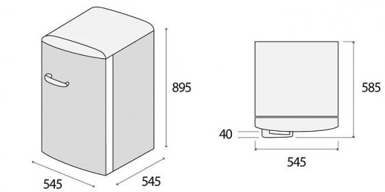 Retro lednice LTR4355bcr | Concept – chytře vymyšleno pro život