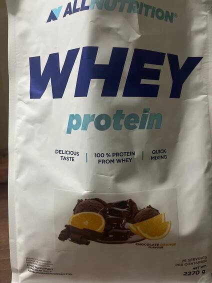 Whey protein chocolate orange flavour Allnutrition