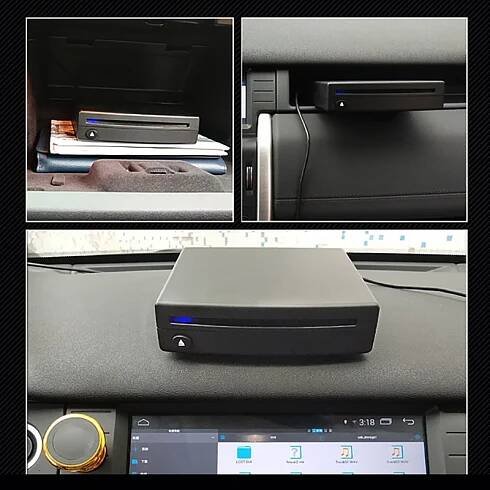 CD přehrávač do auta Externí stereo parabola DVD přehrávač pro autorádio s rozhraním USB Ultra Speed Android přehrávač Příslušenství do auta