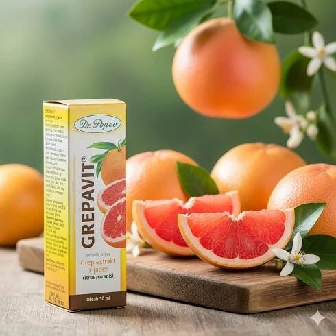 GREPAVIT® – grep extrakt z jader, 50 ml - Dr. Popov