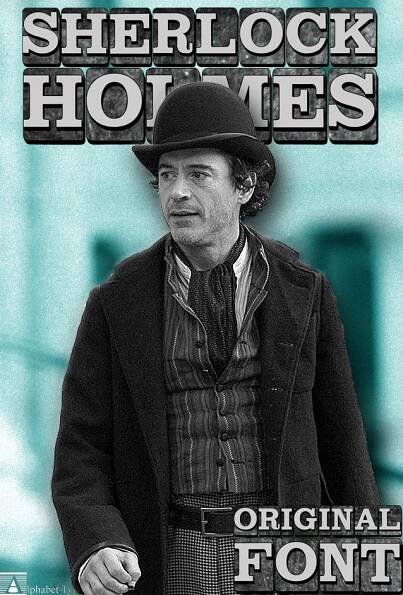 SHERLOCK HOLMES Druh písma