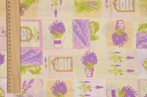 Levandule patchwork - Bavlněné látky - Metrový textil | Select s.r.o. Trenčín