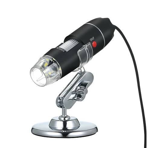 USB Digitalmikroskop 1600X Vergrößerungskamera 8 LEDs mit tragbarer Handprüflupe