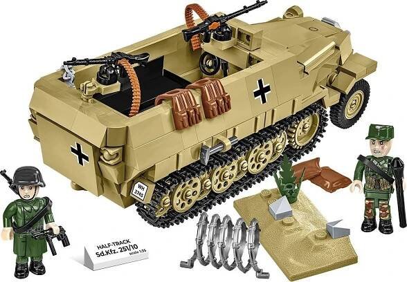 COBI World War II 3130 Half-Track Sd.Kfz. 251/10