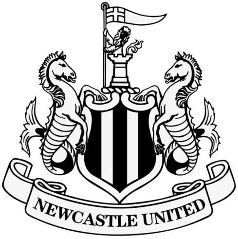 newcastle united fc logo bw